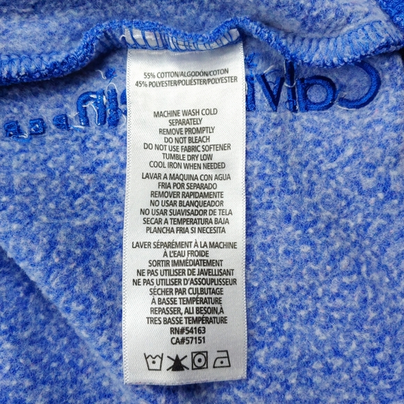 Calvin Klein PERFORMANCE Cowl Neck Crossover Hem Pullover Sweatshirt Siz… - Picture 13 of 16